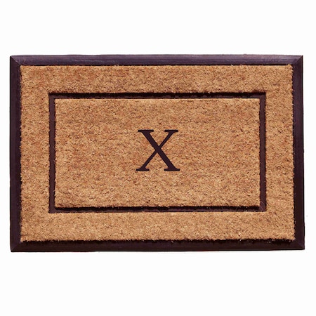 Calloway Mills Monogram Door Mat, Black, Natural, 18 in W x 30 in L 101631830X